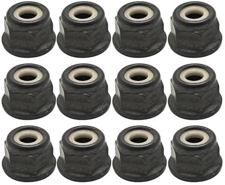 12 pezzi 10 mm x 1,0 LH Filettatura Lama Collare Dado for Stihl FS86 FS87 FS87R FS88 FS90 FS120 FS200 FS250 Decespugliatore Parte