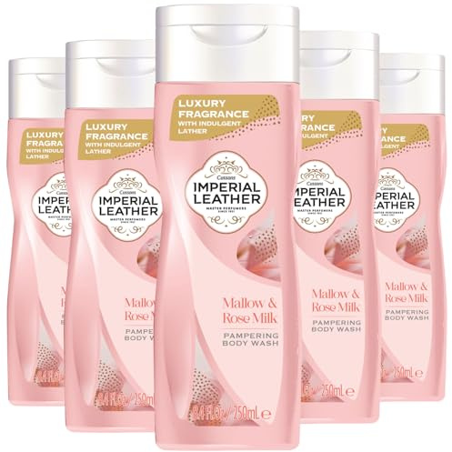 Imperial Leather Bodywash Shower Gel Mallow & Rose 250ml Pack of 6 | Luxurious Moisturizing Shower Cream for Soft Skin | Long Lasting Fragrance Bath & Body Care
