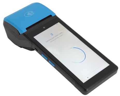 Ejoyous Imprimante de Reçus POS PDA, écran Tactile de 5,5 Pouces, Imprimante de Reçus Portable 1080P, Imprimante de Caisse Enregistreuse Portable pour 12.0 avec 4G LTE WiFi NFC, (Version Europe et