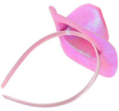 Cowboyhut stirnband Kostüm Mini Cowboymütze Stirnband Mini cowgirl hüte cowboyhüte Pink