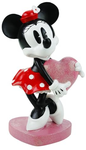 Minnie Mouse Gartenfigur in Love Disney Offiziell lizenzierte Dekofigur 21x13 cm - Wetterfeste Disney Gartendeko aus Polyresin für Garten, Balkon, Terrasse & Wohnzimmer – Geschenkidee