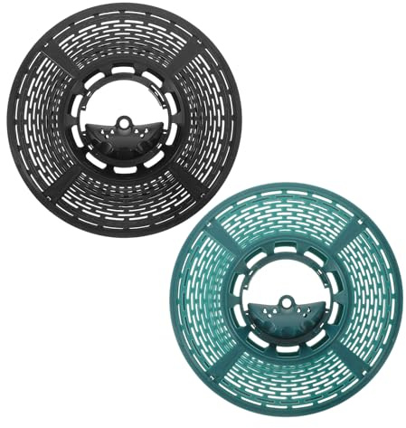 PAMINGONO 2 Stück Kunststoff Kabeltrommel Organizer für Weihnachtslichter Flache Aufbewahrungsrolle für Lichterketten Platzsparend und Leicht Transportierbar