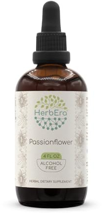 Passionflower B120 Alcohol-Free Herbal Extract Tincture, Concentrated Liquid Drops Natural (Passiflora Incarnata) 4 fl oz