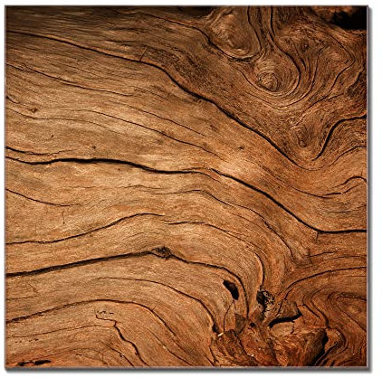 banjado Glas Magnettafel (30 x 45cm) - Magnetwand Glas - Magnetpinnwand als Memoboard - Pinnwand Magnettafel Küche, Büro, Kinderzimmer - Trockenes Holz