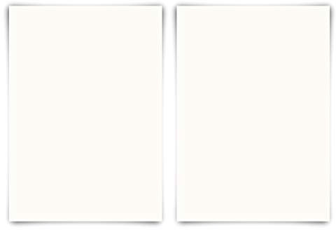 50 Blanko Karten DIN A4 210 x 297mm Naturpapier 300g/qm Set Papier wählbar