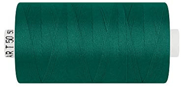 dalipo - Polyester Nähgarn, Stärke 50, Jeansgarn, 500m, dunkelgrün
