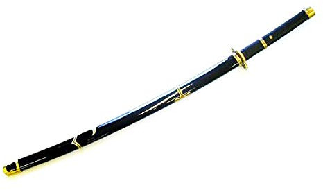 Katana Ornamentale Non AFFILATA Zoro SANDAI YUBASHIRI Nera One Piece da Collezione (ZS9461A)