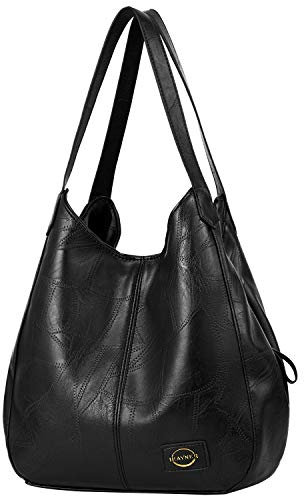 IHAYNER I Soft Vegan Leather Bags Large Capacity Handbag Multiple Pocket Tote Work Bag Shoulder Bags for Women