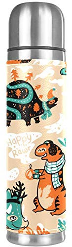 Gold King Dragon Bouteille isotherme en acier inoxydable 500 ml 26x6.7cm/10.2x2.6 in Style08