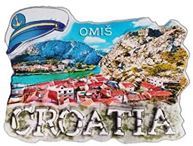 3D Omis Kroatien Kühlschrankmagnet Reise-Souvenir Geschenk Home Küche Dekoration Kroatien Kühlschrank Magnet Aufkleber Kollektion