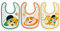 LULABI 44 GATTI BOY - 3er-Set aus Babylätzchen, 100% aus weicher Baumwolle mit 44 Katzen Aufdruck, Lätzchenpackung, Klettverschluss, hypoallergen, wiederverwendbar, unisex, 19 x 17 cm - Bunt