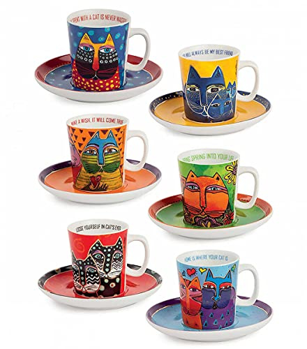 Egan Set 6 Kaffeetassen Laurel Burch