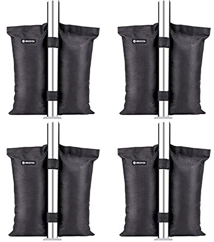 Brosyda - Set di 4 pesi per gazebo, peso 1680D, qualità industriale, per gambe di gazebo, sacchi di sabbia per qualsiasi gazebo Pop-up, tenda, tenda o ombrellone