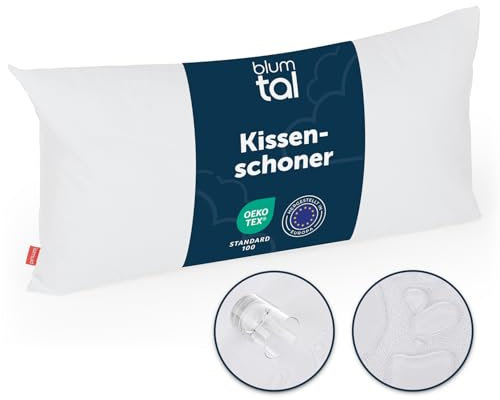 Blumtal copricuscino 50x70 cm - federa cuscino 50x70 certificata OEKO-TEX - copricuscino impermeabile con cerniera - copri cuscino letto 50x70 cm - copri federe cuscini letto per cuscini rettangolari