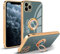 Newseego Case Compatible with iPhone 11 Pro, Electroplated Soft Silicone Shockproof iPhone 11 Pro Protective Cover, 360 Degree with Rotation Magnetic Car Finger Ring Holder for iPhone 11 Pro-Grey