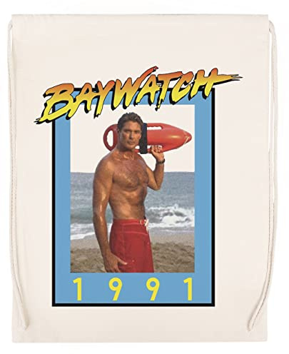 Gunmant Baywatch 1991 Hassel Beige Sport Reise Sporttasche Langlebig Umweltfreundlich Drawstring Gym Bag
