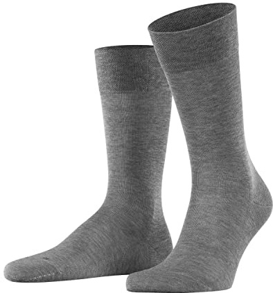 FALKE Herren Sensitive Malaga Socken druckfreier Komfortbund flache Naht gegen Druckstellen einfarbig komfortabel Diabetiker Alltag Business atmungsaktive nachhaltige biologische Baumwolle 1 Paar