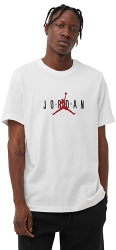 Men's Jordan White Air Wordmark T-Shirt, White, XL