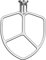 Stainless Steel Flat Beater for KitchenAid 5qt-6qt Bowl-Lift Stand Mixer, Fit for Professional 5 Plus and Professional 600 Seris Mixer K5 KG25 KV25 KP26 KT26, Heavy Duty and Dishwasher Safe