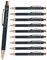 Online 10x Personalisierter Kugelschreiber mit Gravur Soft Metal Grey Rosegold I Softtouch Feeling I auswechselbare Großraum-Mine I Schreibfarbe schwarz I persönliches Geschenk