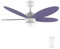 Cecotec Ventilatore da soffitto con luce EnergySilence Aero 4260 Purple. 40 W, motore DC, diametro 42 con 5 pale reversibili, luce LED, telecomando, timer, 6 velocità
