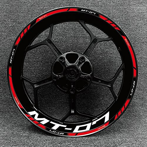 ZAPORA Roller Motorrad-Rad-Aufkleber Racing Rim Stripe Tape Decal Accessori Wasserdicht Für MT-07 Randaufkleber (Color : 13)