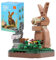 MEIEST Mini Tiere Bausteine Set, Land Tier Themed Sammlung BAU Ziegel Spielzeug, Nette Home Decors,6+(Kaninchen)
