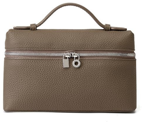 Rejolly Umhängetasche für Damen, kleine Tasche, Top-Griff, Ledertasche, Designer-Umhängetasche, ruhig, luxuriös, trendig, khaki, S