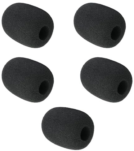 Cloud II Mic Foam Replacement for HyperX Cloud II/Cloud Alpha/Cloud Alpha S/Cloud Mix Gaming Headset/Cloud Chat Headset Microphone Pop Filter Cover (5 Pack)