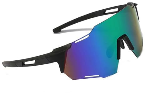 YQBFTC Fahrradbrille Herren und Damen,Sport Sonnenbrille, Schnelle Brille Sonnenbrille,Radbrille Radsportbrillen,Winddicht UV400 Schutzbrille für Wie Radfahren Laufen Klettern Ski