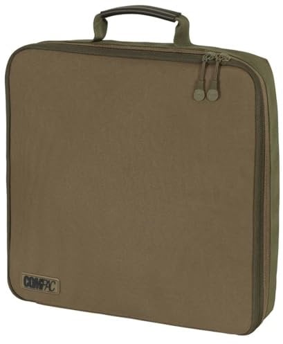 Korda Compac Singlez Bag 34 x 34 x 8 cm – Fishing Bag, Accessory Bag, Bag for Buzzer Bars