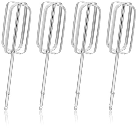 4uds Accesorios para Batidoras de Mano, Acero Inoxidable Hand Mixer Attachments Piezas de Batidora Eléctrica para Hamilton Beach Batidora de Mano 62682RZ 62692 62695V 64699