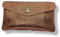 Porte-Monnaie Femme en Cuir Véritable Irisé, 15 cm x 8 cm, 3 Compartiments avec Fermeture Zippée, Protecteur RFID, Fabrication Italienne (Marron)