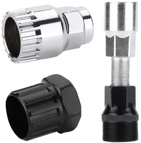 KUMSODE 3PCS Kurbelabzieher Fahrrad mit 16 mm Schlüssel Universal Tretlager Werkzeug Abzieher tretkurbelabzieher Set Für Standard, Square Type, 4-Kant, Vierkant-Kurbelarm,Shimano Octalink und ISIS