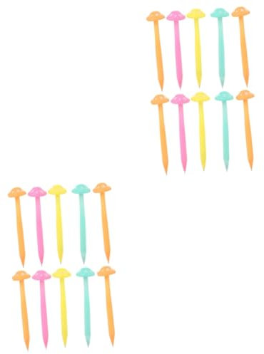 Lurrose 2sätze Teiliges Cartoon-mushroom Bleistifte Kreative Automatische Bleistifte Für Schule Niedliche Schreibutensilien Langlebig Und Bruchsicher