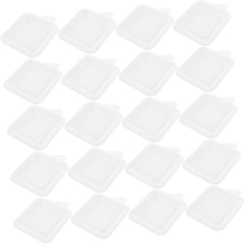 SEWOART 40 Stück Quadratische Einweg-essteller Aus Papier Kuchenteller Geburtstagsparty-zubehör