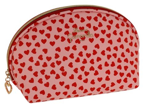Camomilla Milano Busta Make-up Donna, Pochette trucco, Collezione Juliette, Misura L, Colore Rosa