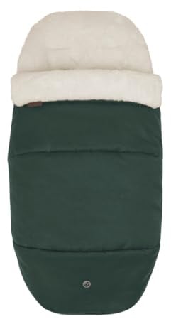 Maxi-Cosi kuschelig weicher 2-in-1 Fußsack, geeignet für alle Maxi-Cosi Kinderwagen, auch als Sitzpolster verwendbar, ab der Geburt bis ca. 3,5 Jahre, Eco Care Stoffe, Twillic Green