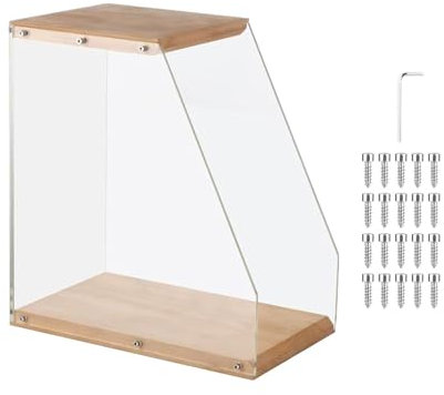 Baoblaze Tisch-Aufbewahrungshalter für Vinyl-Schallplatten, LP-Schallplattenkiste für 40 Schallplatten, Visualize-Schallplattenständer, LP-Halter für,