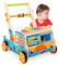 Kingbar Baby Lauflernwagen Holz, Mit Geschwindigkeitskontrolle Und Aufbewahrung, 10 In 1 Multifunktion Montessori Spielzeug, Höhenverstellbar Lauflernhilfe