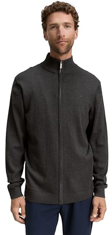 Tom Tailor Herren Strickjacke aus Baumwolle