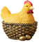 Lustiger Huhn-Aschenbecher mit abnehmbarem Deckel, niedliche Harz-Henne auf Korb, Figur, dekorativer Aschenbecher für Zigarette, winddichter Aschenbecher für Zuhause, Büro, Schreibtisch, Dekor-Zubehör