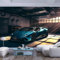 JIAOQSS Papier Peint 3D Aspect Voiture de sport voiture du futur Tableaux Muraux Tapisserie Photo XXL Décoration Murale Salon Chambre á Coucherr Bureau