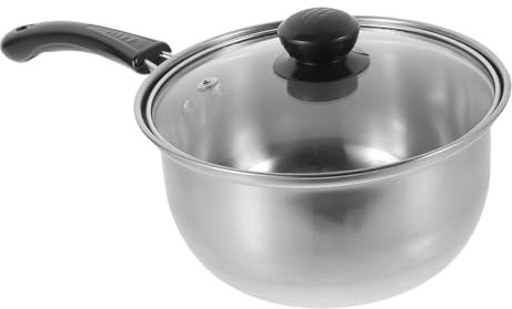 WESIEVYA Multi-funktion Milchtopf Aus Edelstahl Antihaftbeschichtet Für Induktions Und Gasherde Zum Kochen Von Milch Eiern Und Babybrei