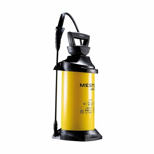 MESTO e.VERIS Akku-Drucksprühgerät (5l Füllinhalt, mit ausziehbarem Spritzrohr 52-90cm & 1,3 m Schlauch, 90 min. Laufzeit, NBR-Dichtungen, mit Fußtritt) 3227