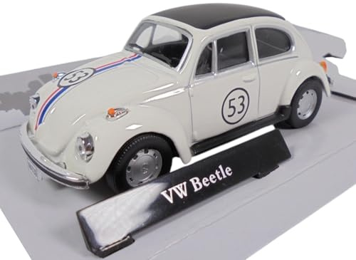 OPO 10 - Modellauto kompatibel mit Volkswagen Beetle KAFER #53 Herbie The Love Bug 1/43 CARARAMA - 813153