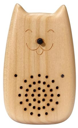 HBCIDC Wood Fridge Magnet Voice Recorder Rustic Kitchen(Dog-Shaped) | Record voice reminders, strong magnetic hold, bottle opener for kitchens,offices,home organization