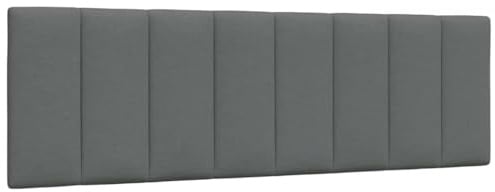 Frdhee Rückenkissen Kopfteil Bett,Kopfteil-Kissen Hanko Dunkelgrau 160 cm Stoff,Wandpaneel für Schlafzimmer,Kinderzimmer und Gastzimmer