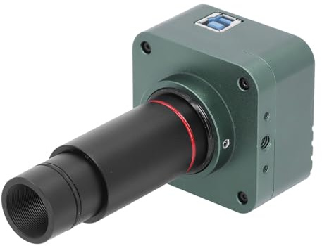 Badafaci Electronic Microscope Camera, 8MP USB3.0 Eyepiece, 4K Resolution with 0.5X Lens, Ideal for Soldering and Industrial Repairs