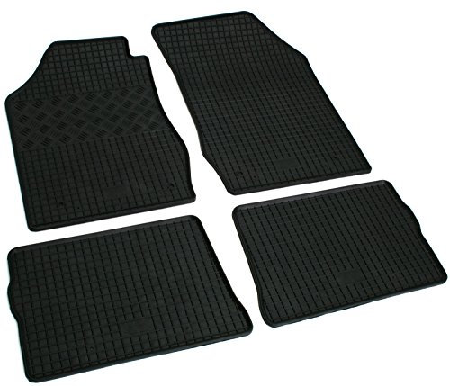 Gummi Fußmatten Set, 4teilig, Gummifußmatten Gummimatten Matten